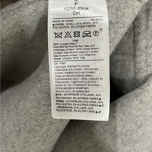 Banana Republic Grey Wool Cocoon Coat - Picture 2 of 3